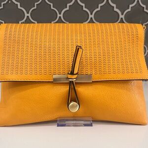 Elegant Yellow Crossbody/Clutch Bag